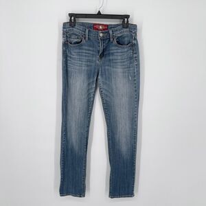 Lucky Brand Sofia Straight Jeans Womens Sz 6 / 28 Medium Wash Stretch 5 Pocket